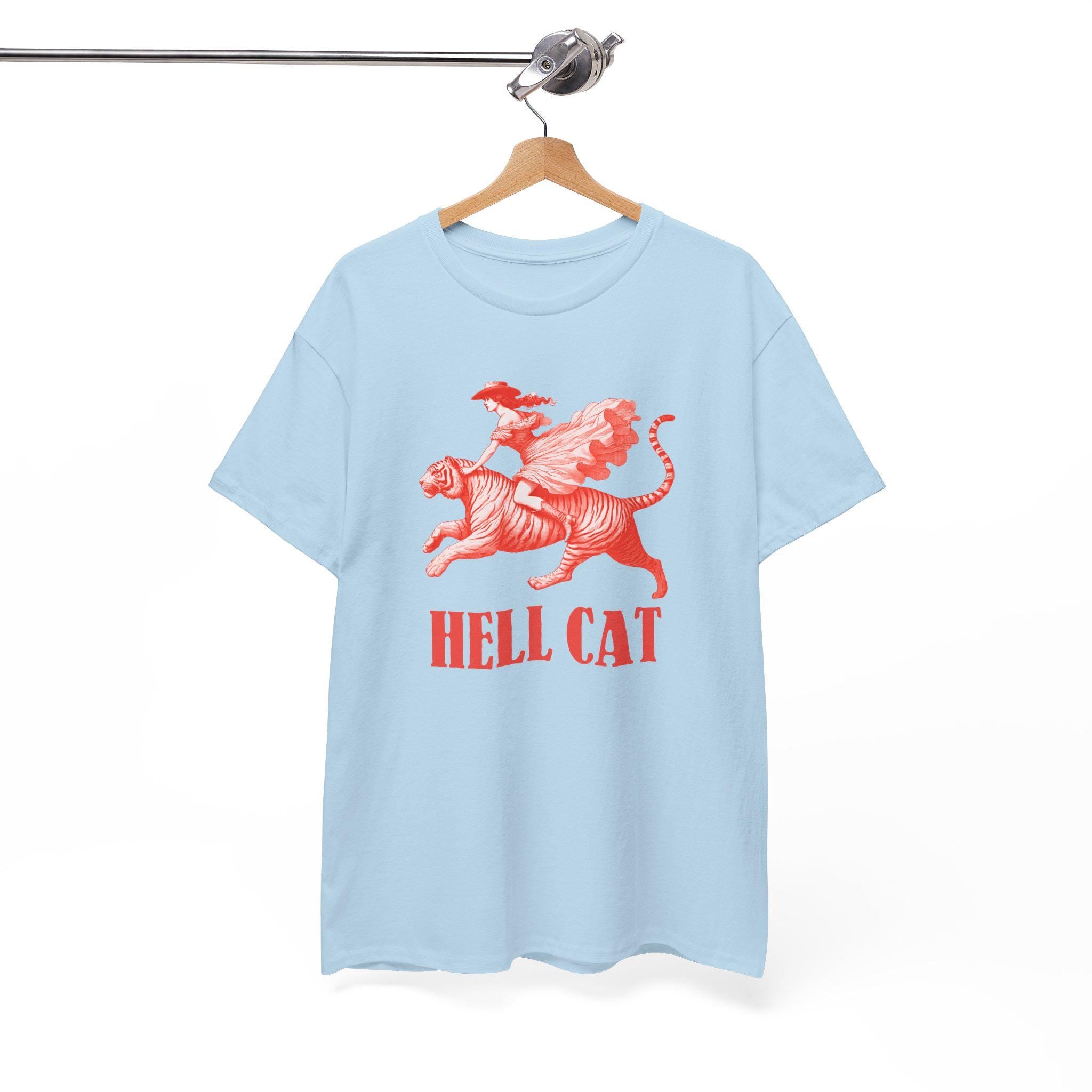 Vintage Cowgirl Hell Cat Western Retro Tiger Unisex T-shirt, Sweatshirt, Hoodie (4)