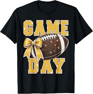 Game Day Football Season Football Mom Gold Cheer Unisex T-shirt, Sweatshirt, Hoodie (1)