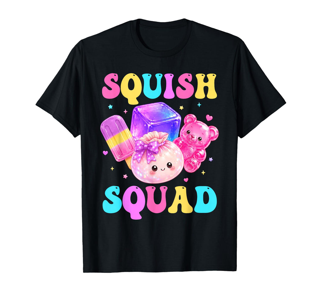 Squish Squad Kawaii Dumpling Rainbow Candy Unisex T-shirt, Sweatshirt, Hoodie (1)