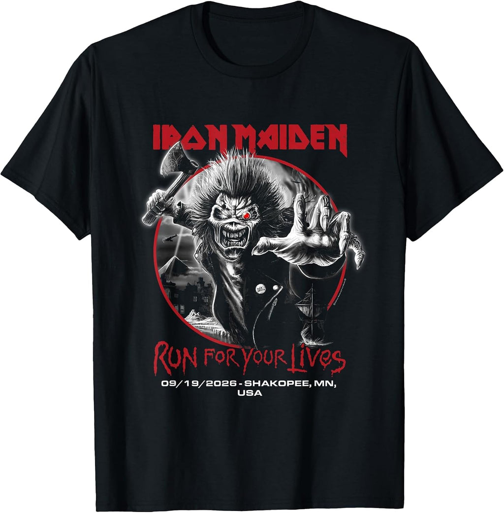 Iron Maiden Run Lives Tour 2026 Shakopee Unisex T-shirt, Sweatshirt, Hoodie (1)