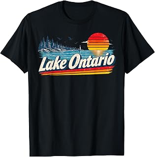 Retro Lake Ontario Unisex T-shirt, Sweatshirt, Hoodie (1)