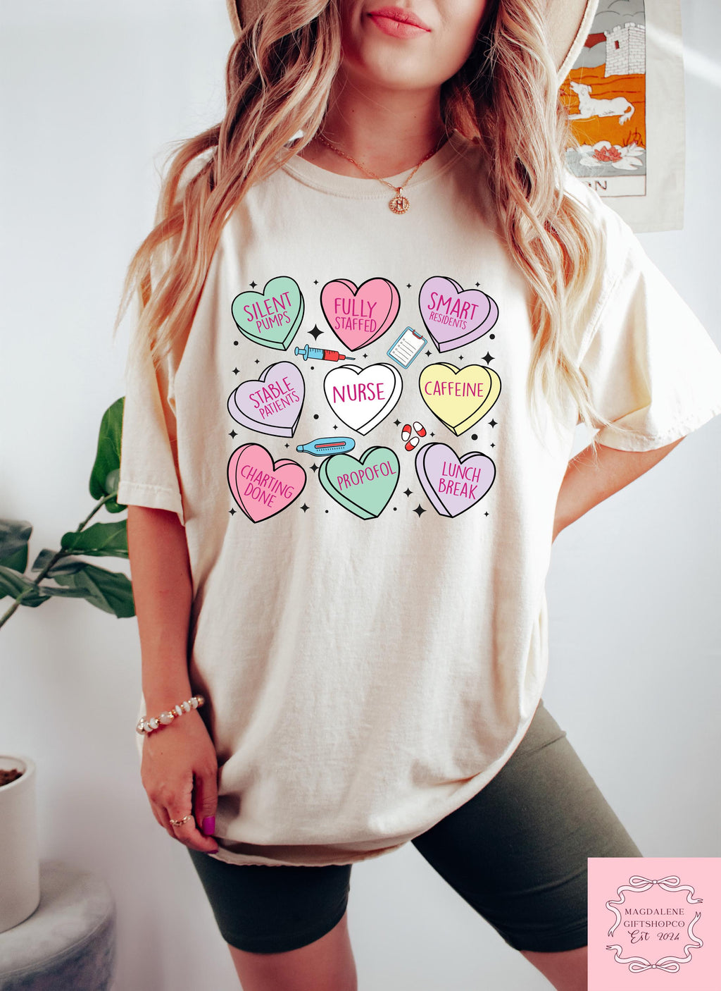 Hearts Nurse Valentines Nurse Valentine'S Day Tee Nurse Valentines Nurse Valentine Hear Registered Nurse (3)