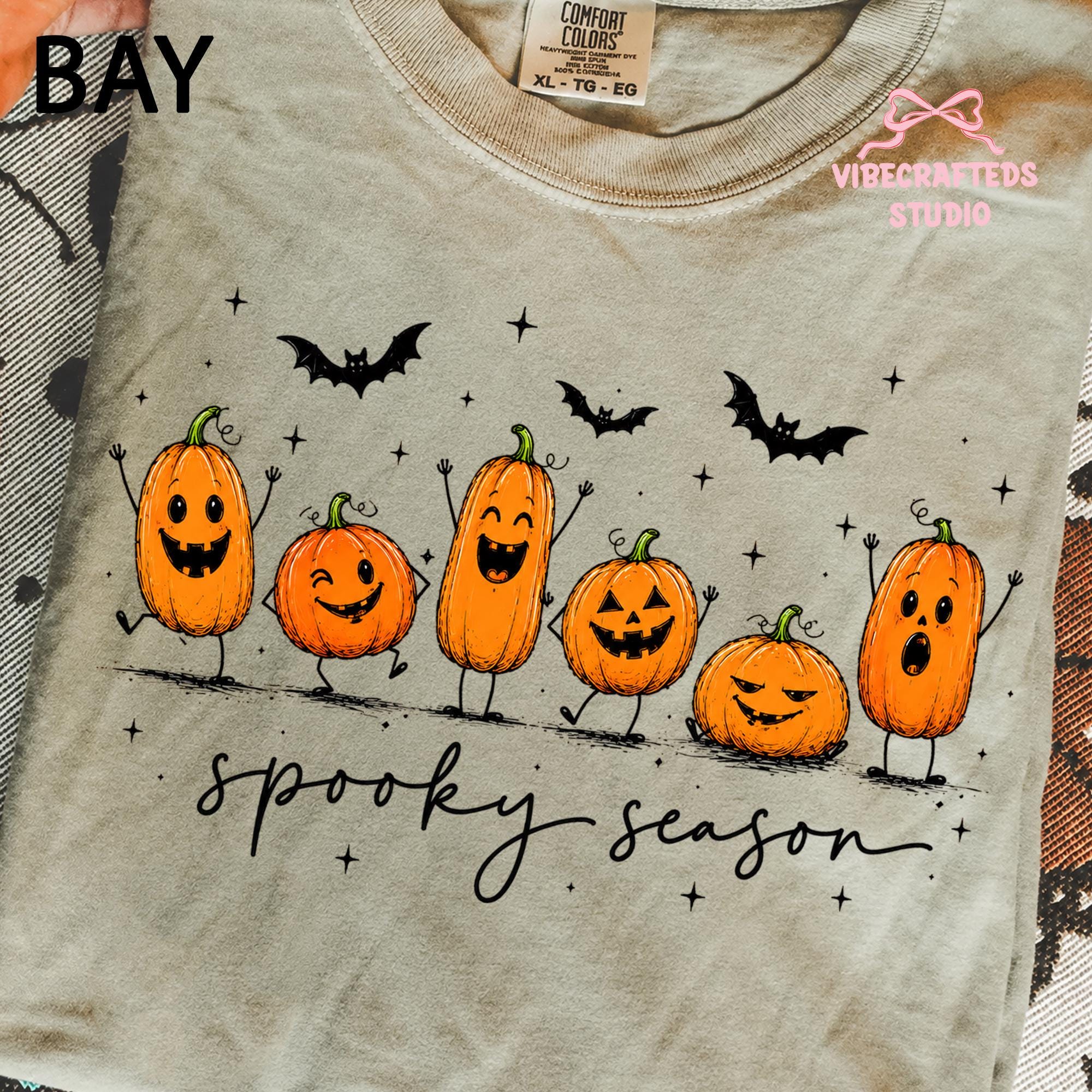 Halloween Pumpkin Comfort Colors Spooky Season Pumpkin Tee Jack Lantern Fall Autumn Halloween (2)