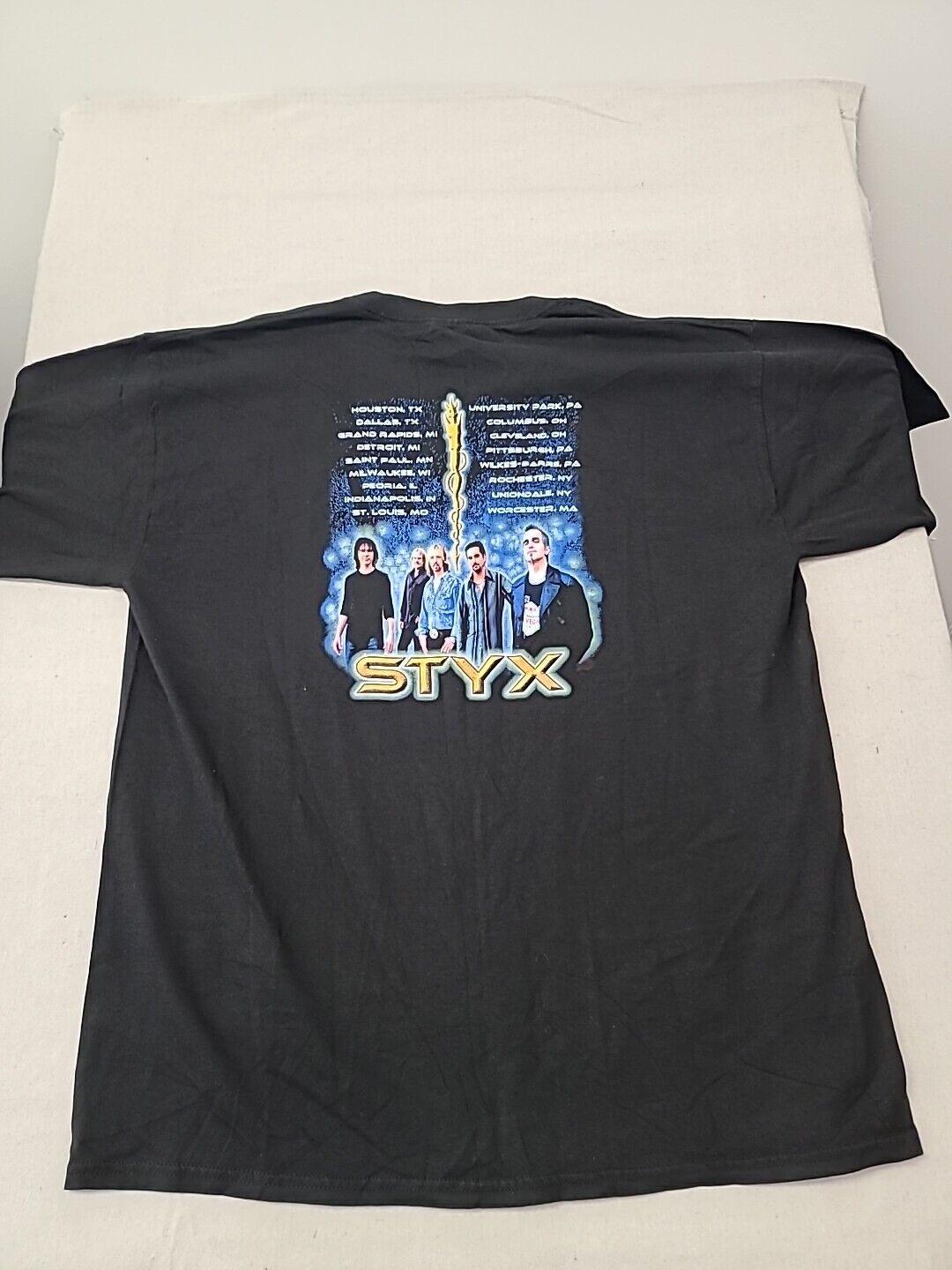 Vintage Styx Cyclorama Album Promo Rock Band Black Size Xl (1)