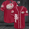 BEST Dr Pepper logo red Baseball Jersey