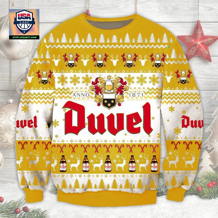 Duvel Beer Ugly Christmas Sweater