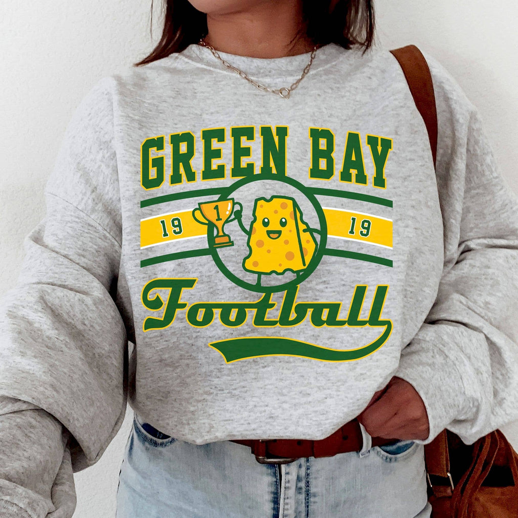 Vintage Green Bay Football  Sweatshirt - Cheesehead Classic