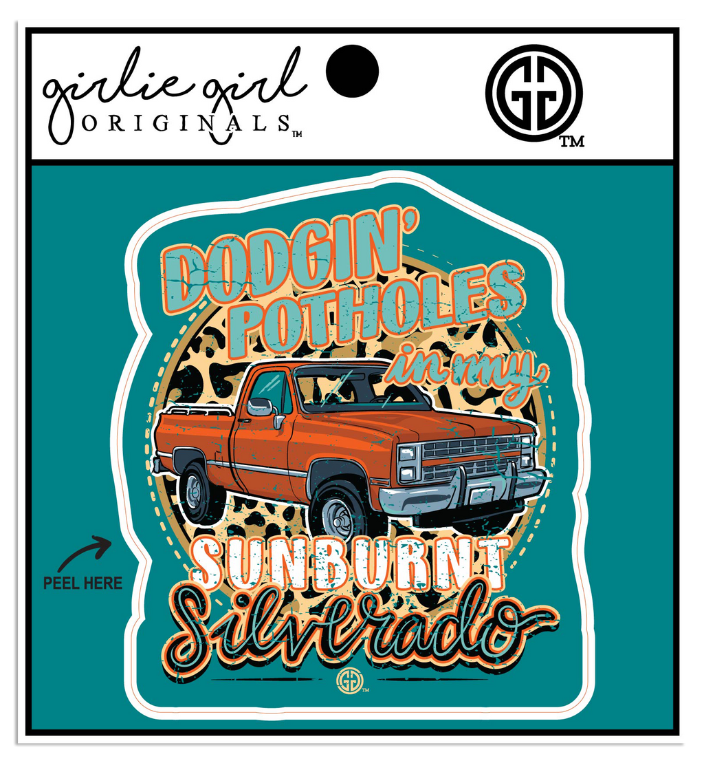 Decal/Sticker Dodgin' Potholes 2487