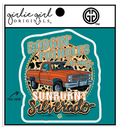 Decal/Sticker Dodgin' Potholes 2487
