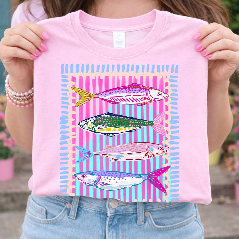 Preppy Fish Stripe Tee