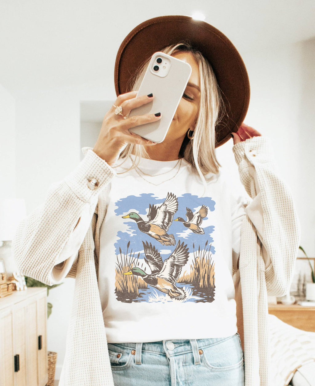 Mallard Ducks Graphic Tee Duck Shirt