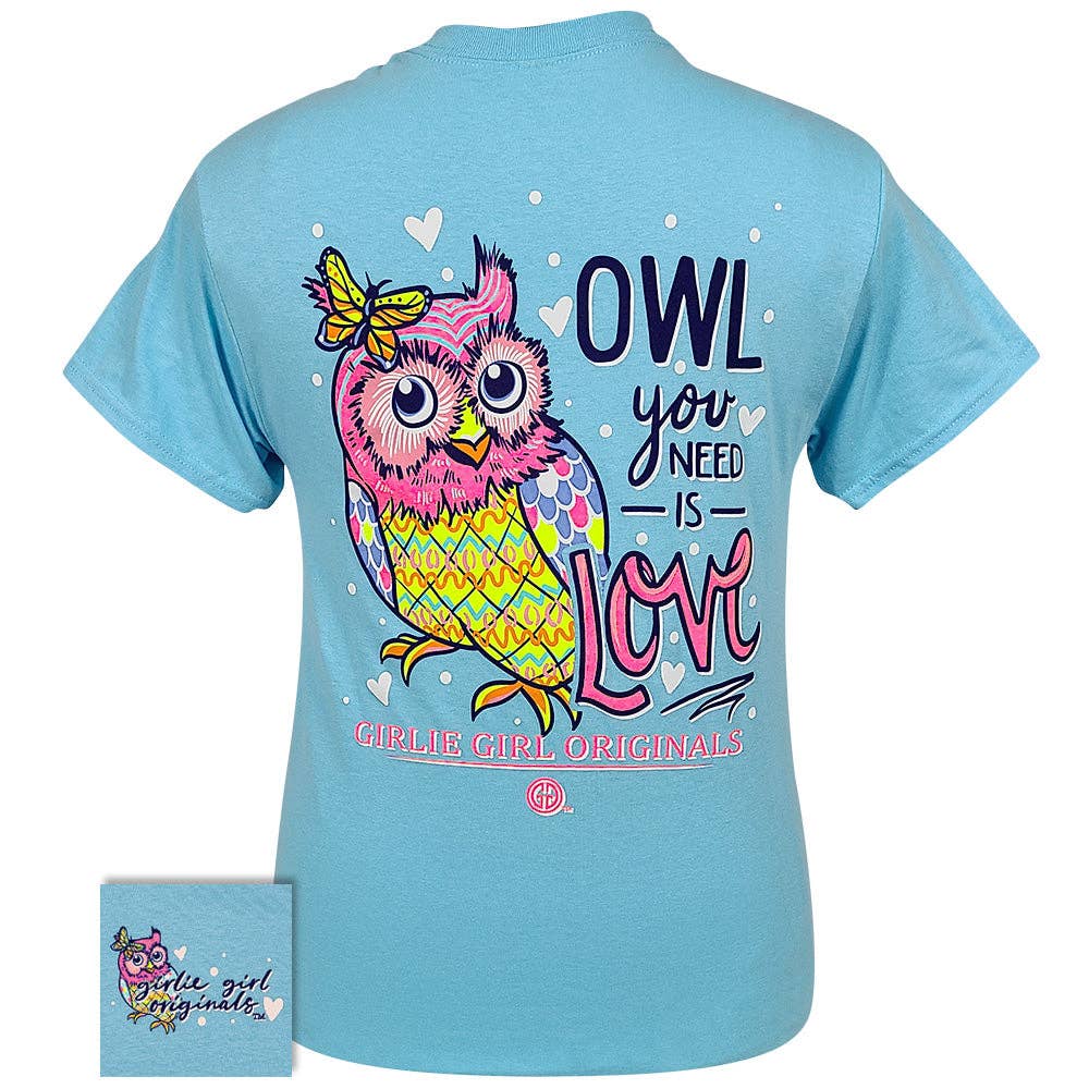 2521 Owl You Need Ss-Sky Blue