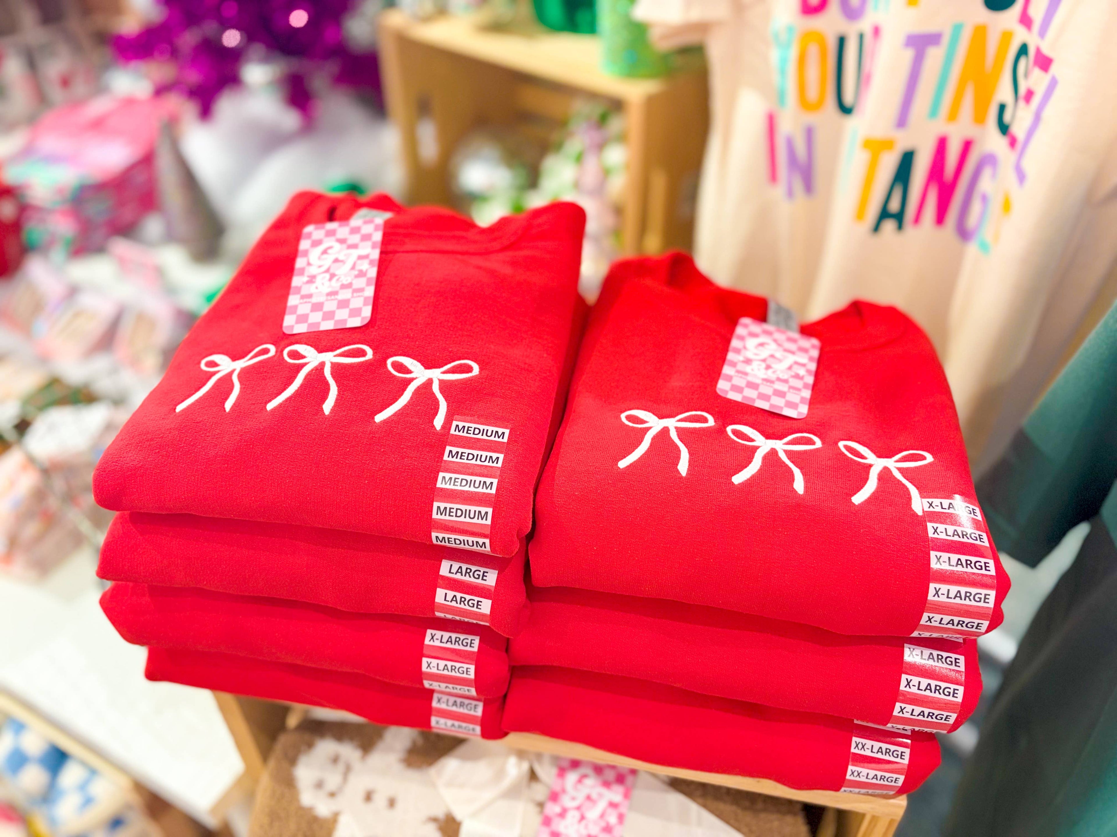 Dainty Bow Embroidered Crewneck | Embroidered Sweatshirt