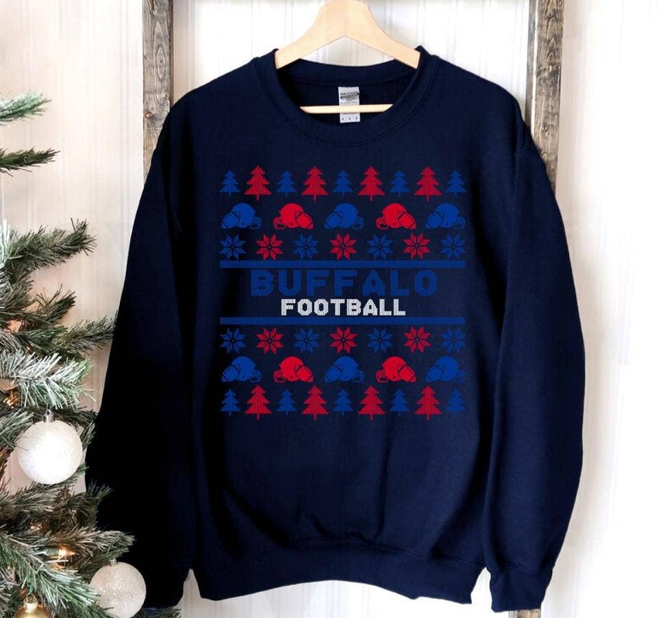 Buffalo Football Ugly Christmas Vintage Sweatshirt