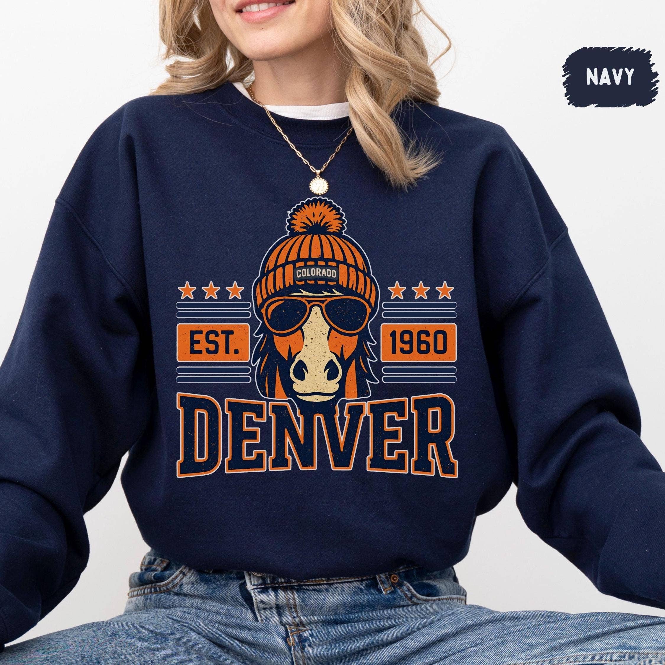 Denver Football Vintage Crewneck Sweatshirt