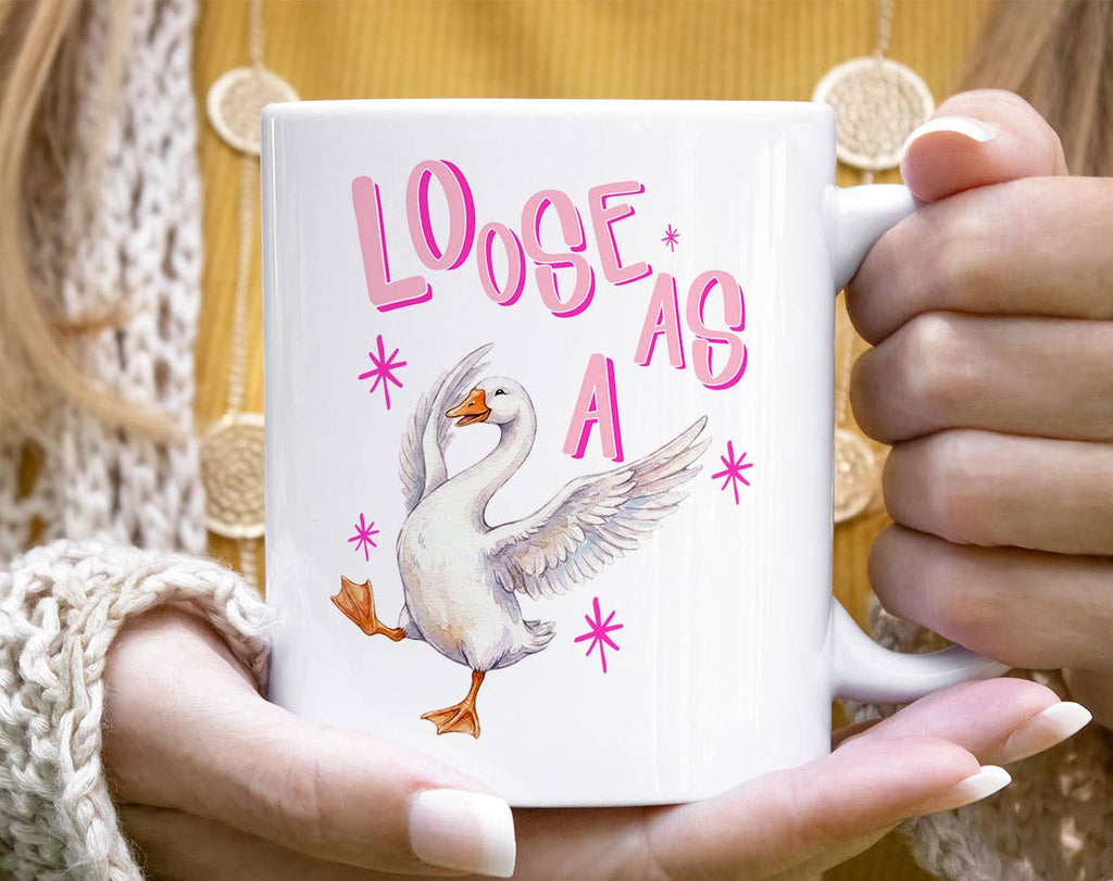 Loose As A Goose Funny Animal Pun Coffee Mug