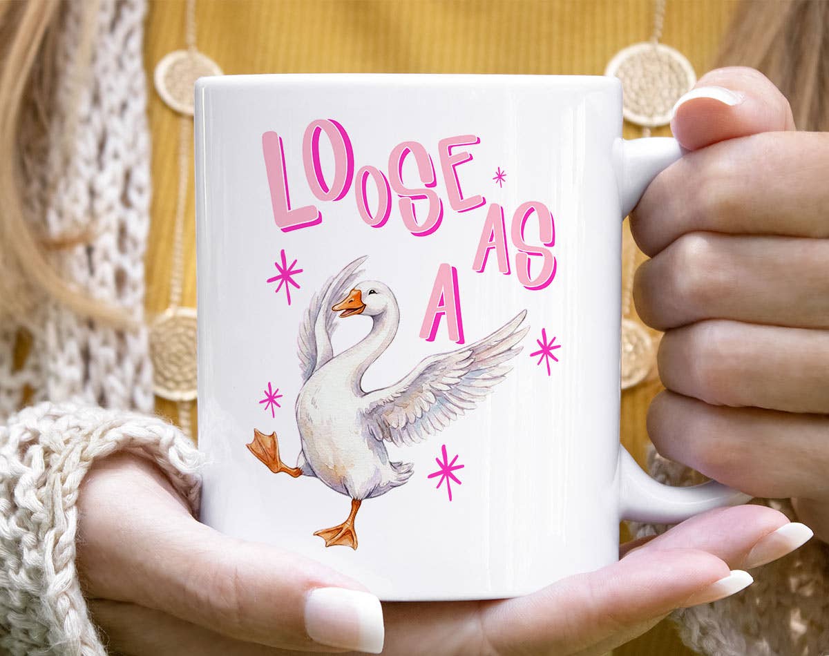 Loose As A Goose Funny Animal Pun Coffee Mug