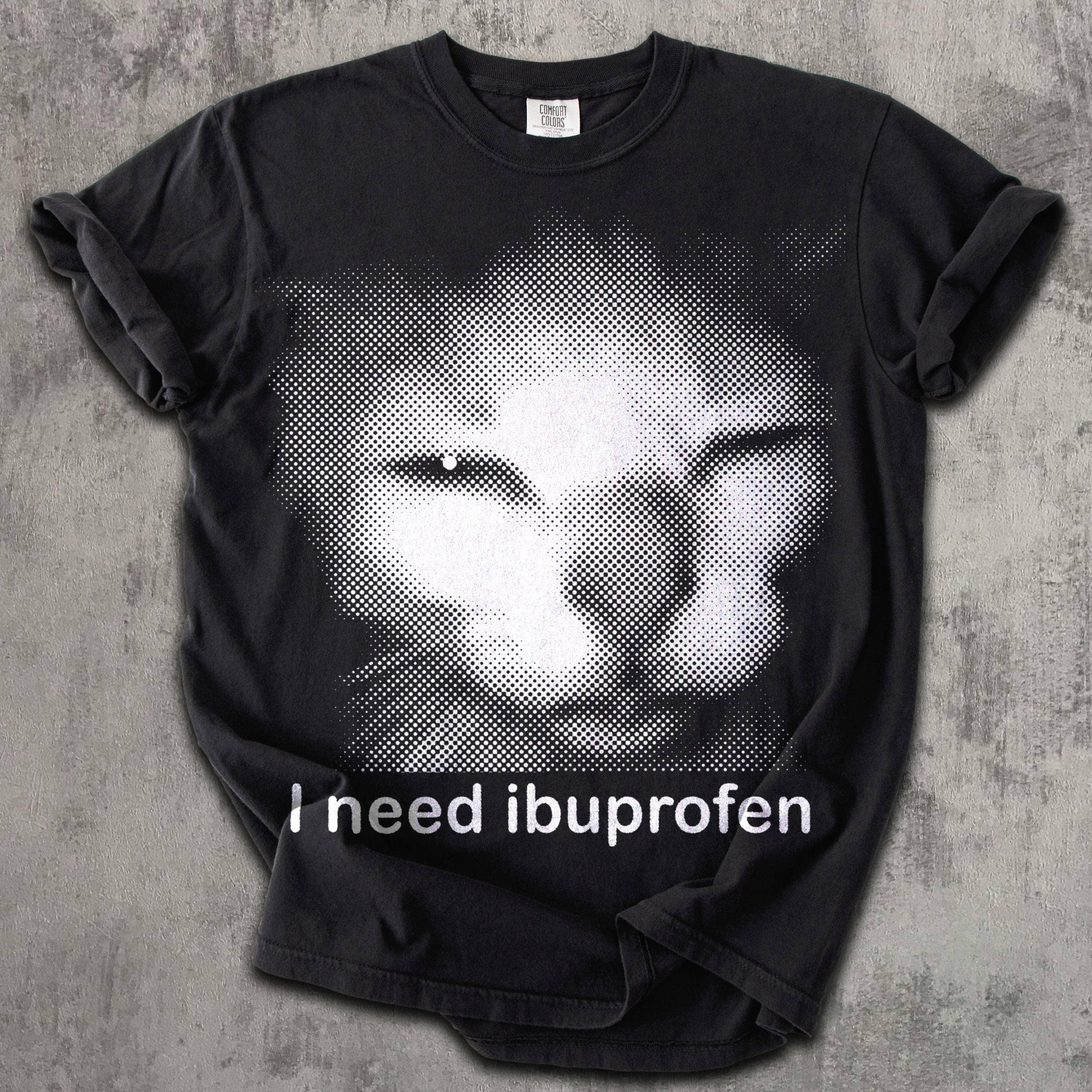 Ibuprofen Cat Graphic T-Shirt, Silly Kitten Meme Tee
