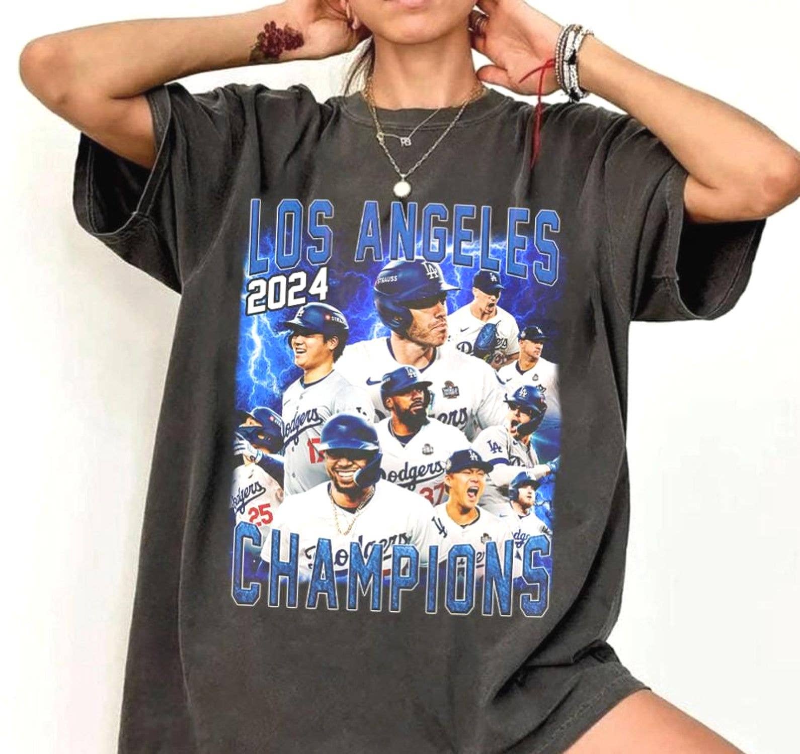 Los Angeles Baseball Champions 2024 Vintage Comfort Tee