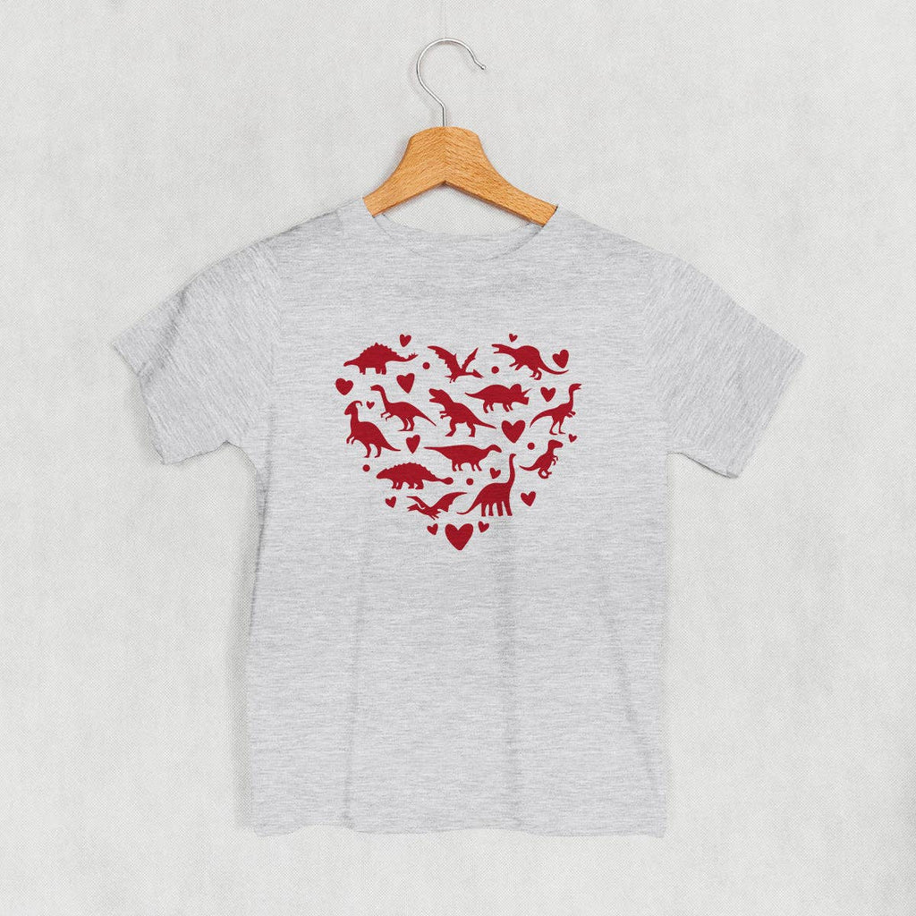Dinosaur Red Heart (Kids)