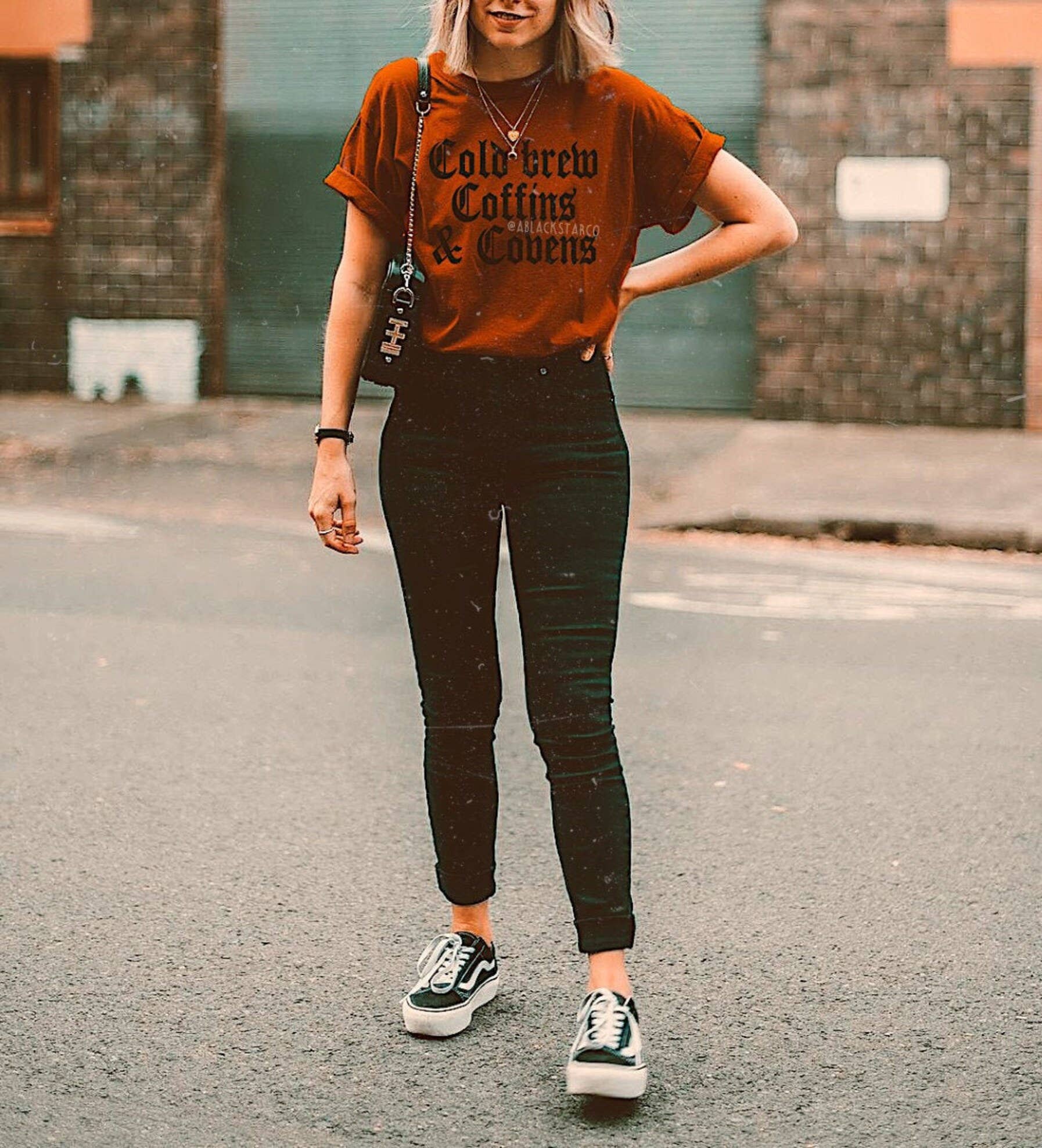 Cold Brew Coffins & Covens™ Halloween Shirt - Spooky Fall