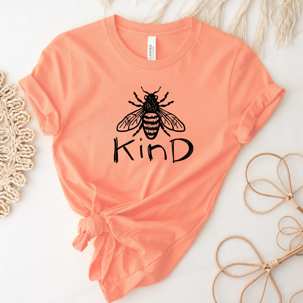 Inspirational T-Shirt Be Kind Bee Kind Softstyle Graphic Tee