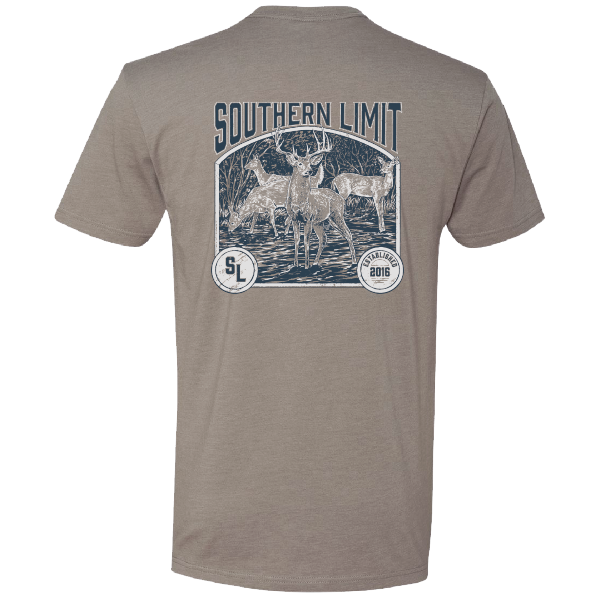 SL-123 Southern Limit Deer Hunting-Stone Grey