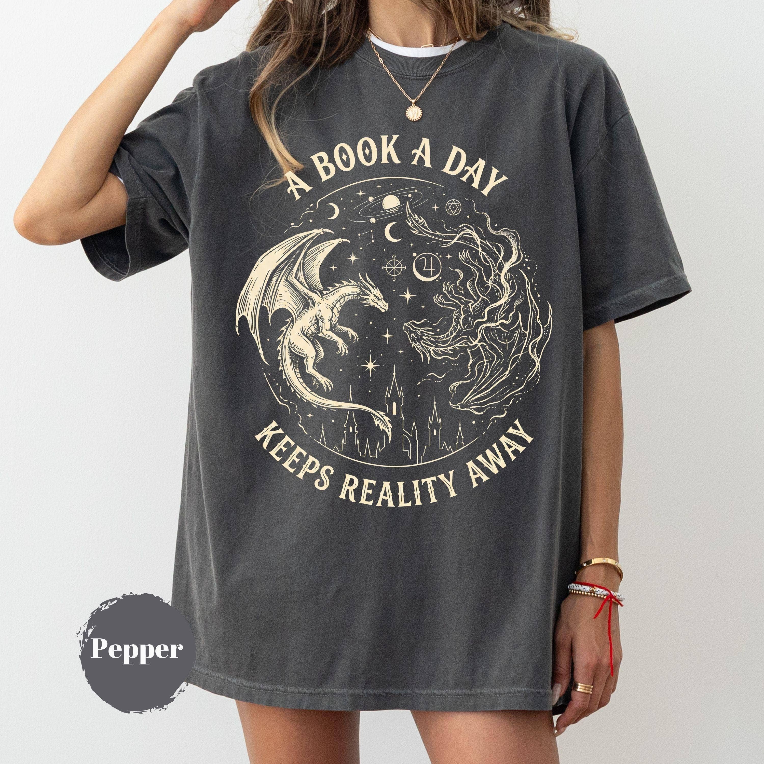 Dragon Fantasy Graphic Tee, Bookish Gift