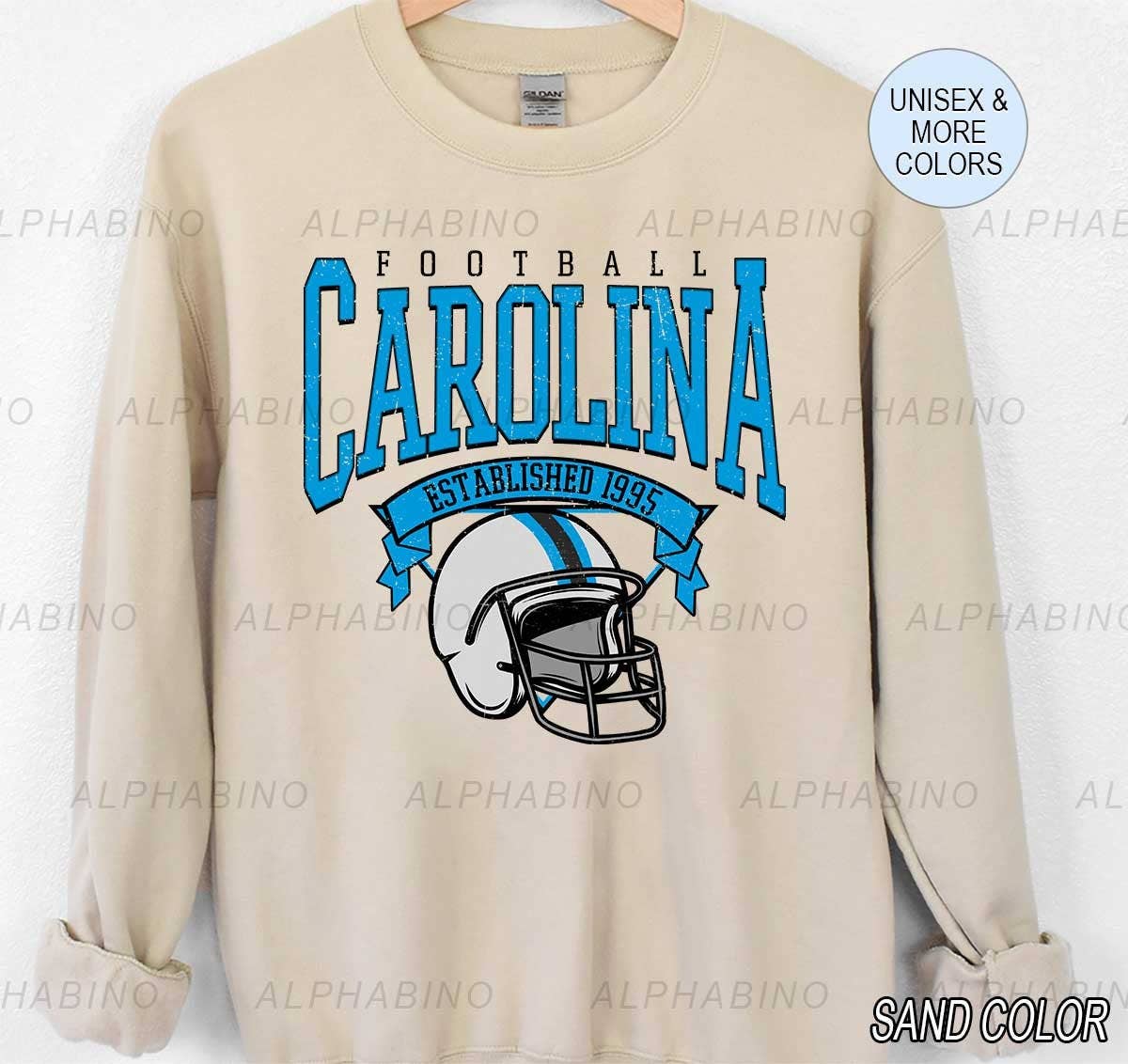 Carolina Panthers Vintage Crewneck Game Day Apparel