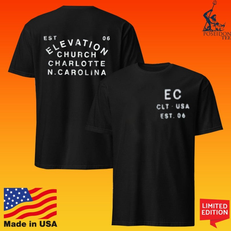 Elevation Church Ec Vintage Black T-shirt