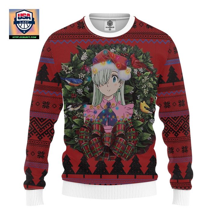 Elizabeth Nanatsu No Taizai Mc Ugly Christmas Sweater Thanksgiving Gift