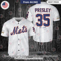Elvis Presley 35 New York Mets Baseball Jersey