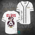 Elvis Presley Rock n Roll White Baseball Jersey