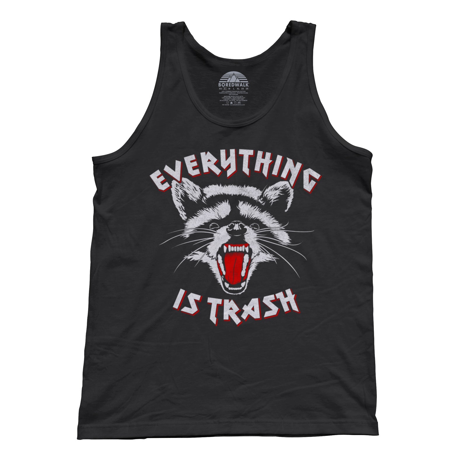 Unisex Everything is Trash Raccoon Tank Top