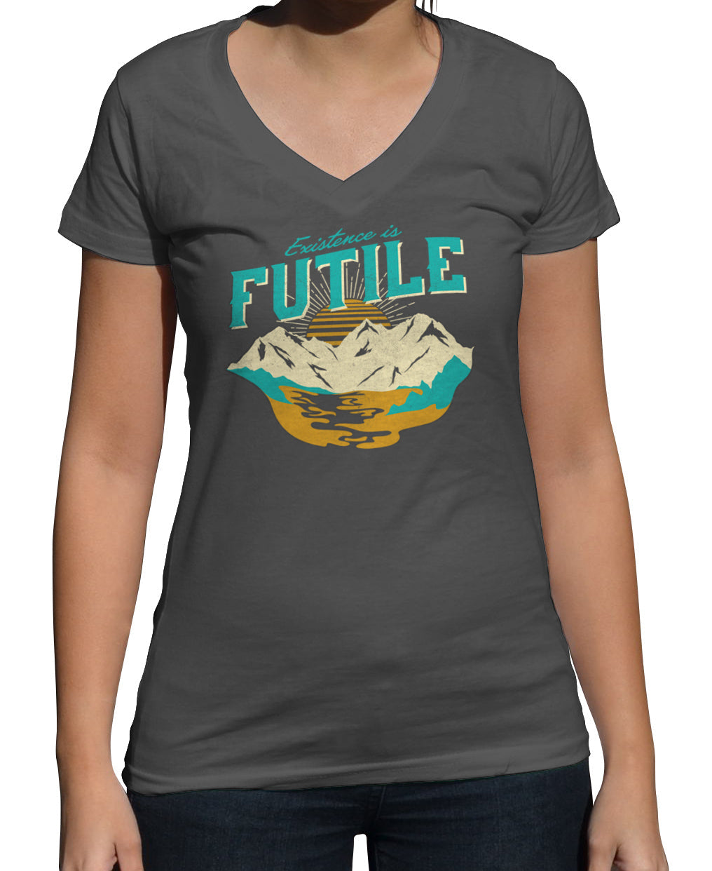 Women's Existence is Futile Vneck T-Shirt