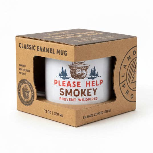 Smokey Bear Enamelware Mug