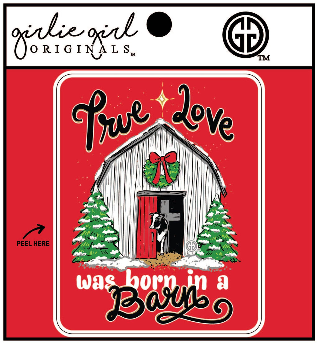 Decal/Sticker 2431 Born in A Barn