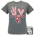 Peace Love Ou Graphite Heather Ss