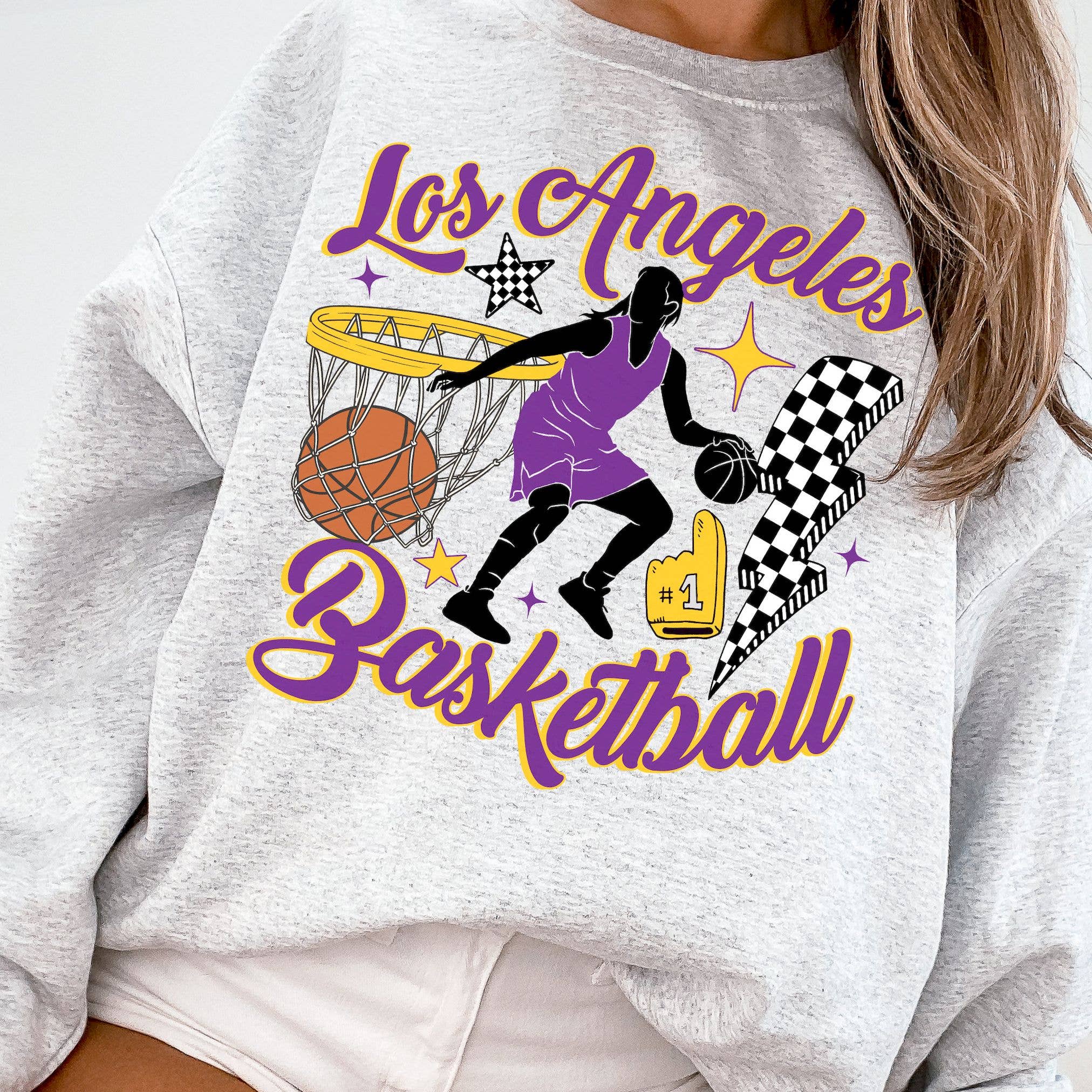 Vintage Los Angeles Sparks Basketball Fan Sweatshirt