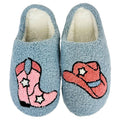 SF-1120 Rodeo Cowgirl Blue Slippers