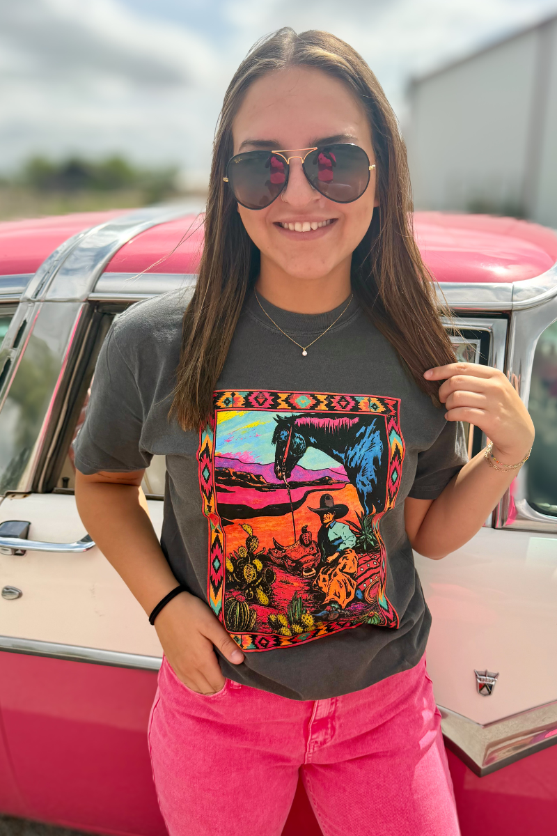 Neon Desert Drifter Tee