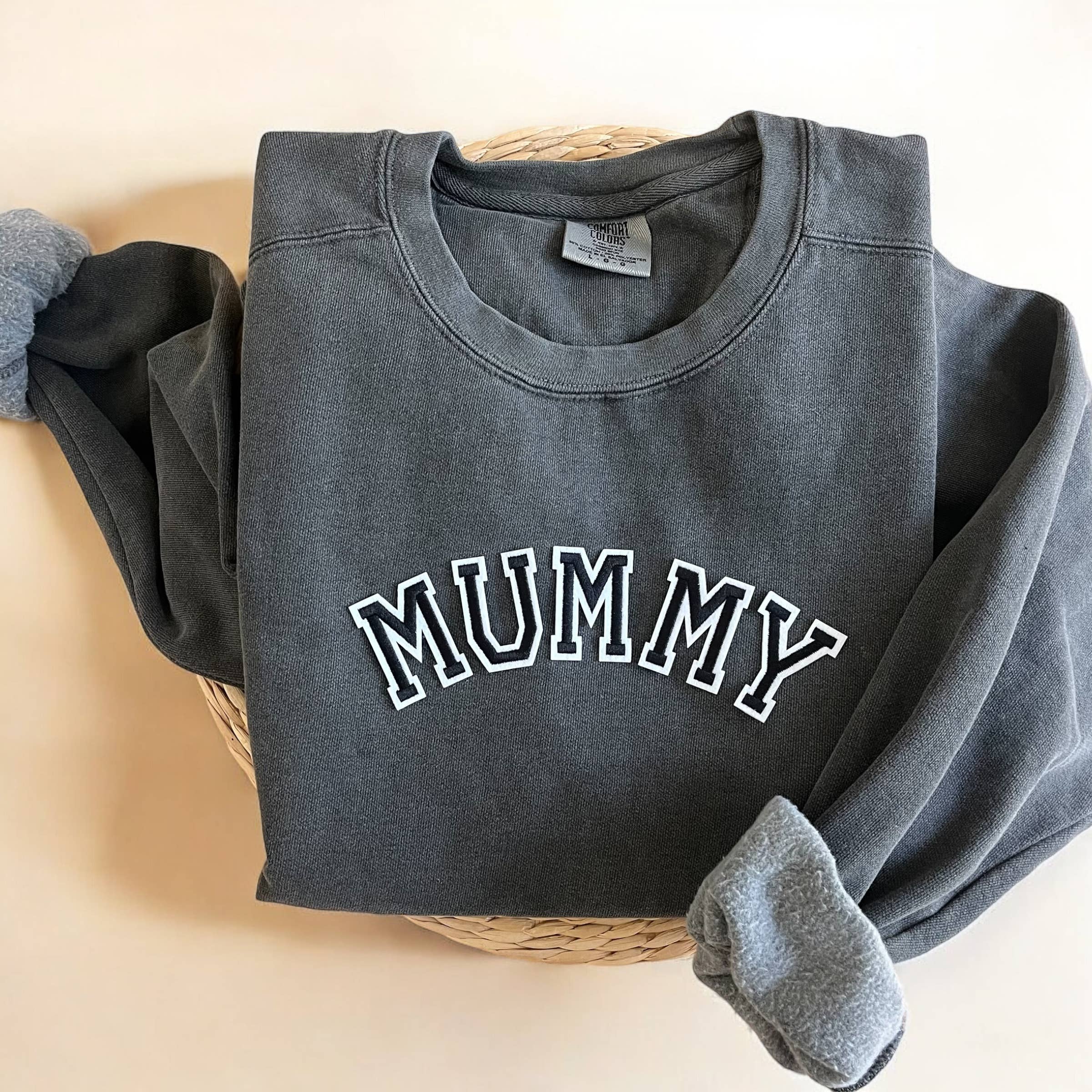Comfort Colors® Mummy Sweatshirt, Mama Halloween Sweatshirt