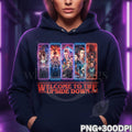 Upside Down Horror Sci-Fi Sublimation Design