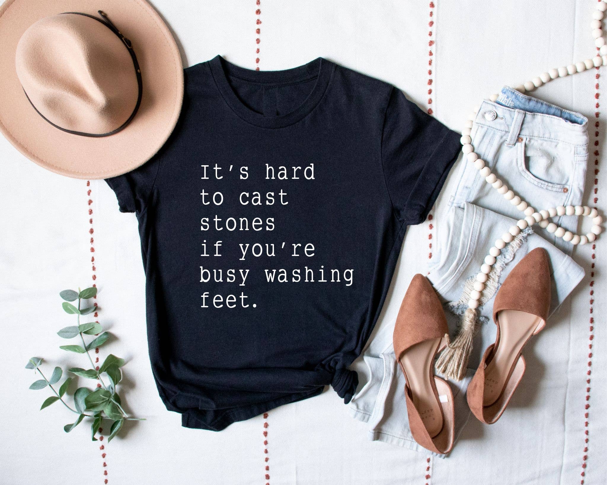 Christian Hard Casting Stones Bella Women's Graphic Tee