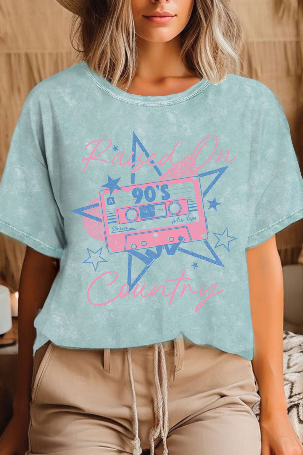 Raised On 90's Country Mineral Graphic Tshirts