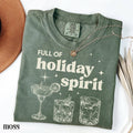 Christmas Holiday Spirit Drink Tshirt Merry Alcohol Tee