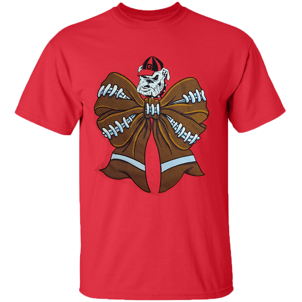College- Georgia - 4 - Georgia Football Bow - Red