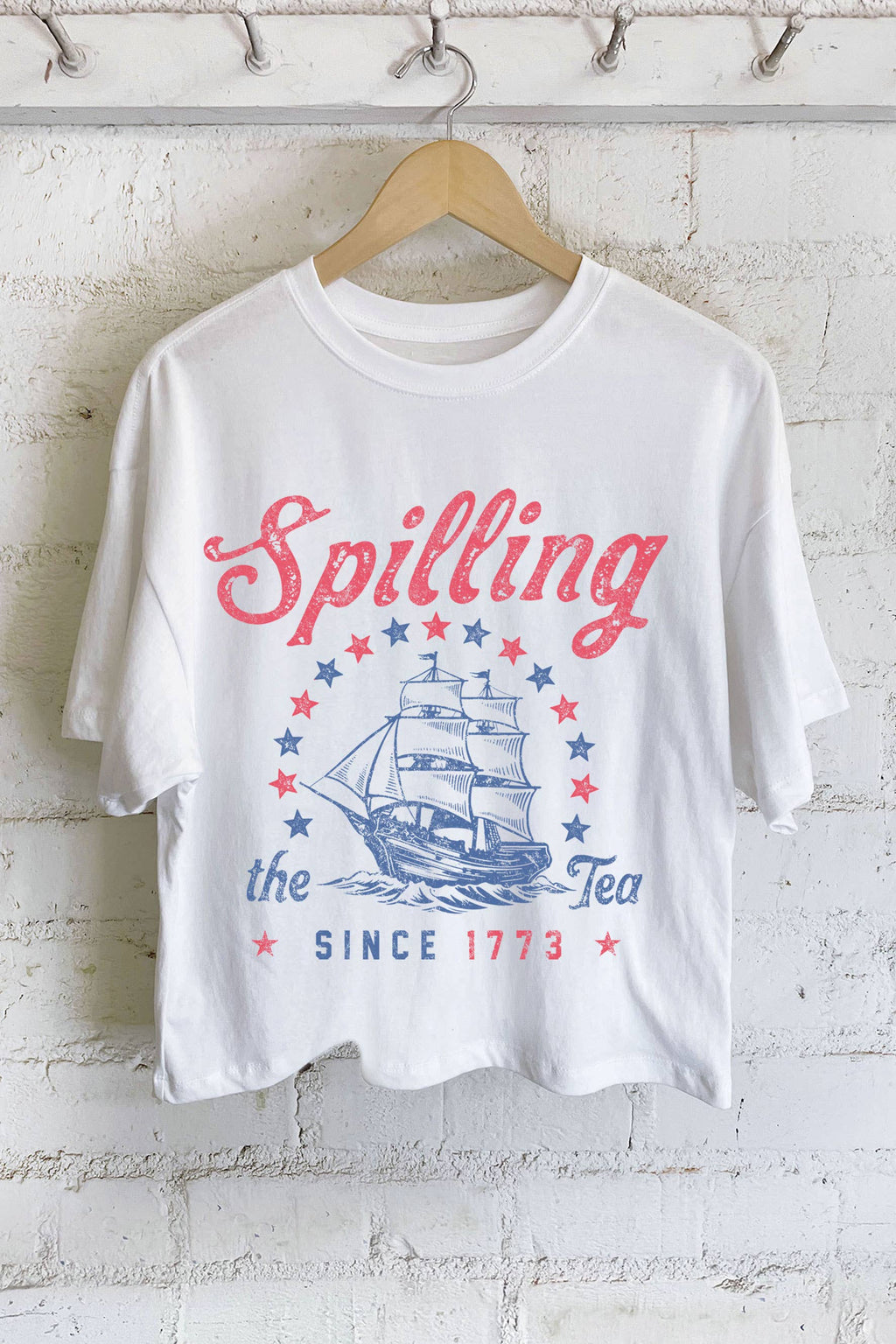 Spilling the Tea Ship Graphic Tshirts