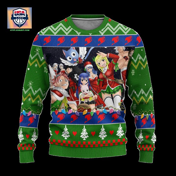Fairy Tail Anime Ugly Christmas Sweater Custom Characters Xmas Gift