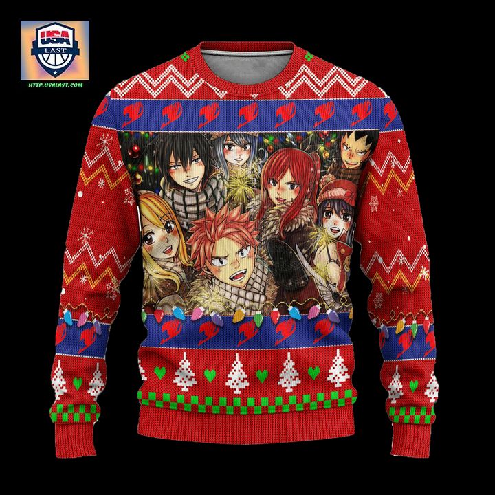 Fairy Tail Anime Ugly Christmas Sweater Custom Xmas Gift